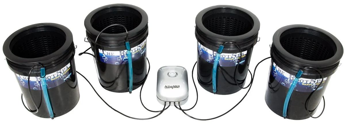 Active Aqua Root Spa 5-Gallon DWC System — 4 Bucket